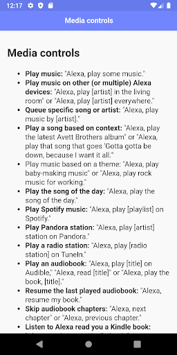 Commands for Smart Speakers Screen 2