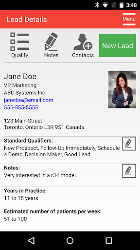 Android application myShowLead screenshort