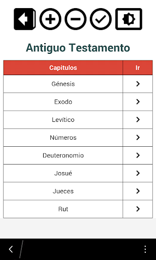 Android application La Santa Biblia en Español screenshort
