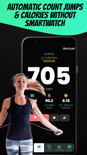 Android application Jump Rope Counter with Calorie screenshort
