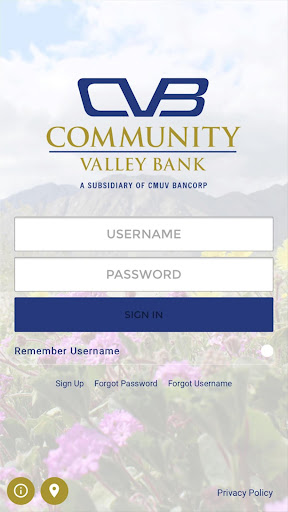 Android application CVB Mobile Banking screenshort