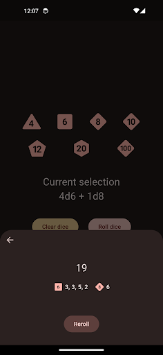 Dice Roller — скриншот 3