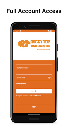 Android application Rocky Top Materials screenshort