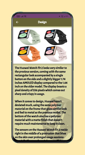 Huawei Watch fit 2 Guide