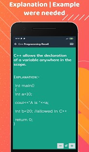 C++ Programming Recall Screenshot