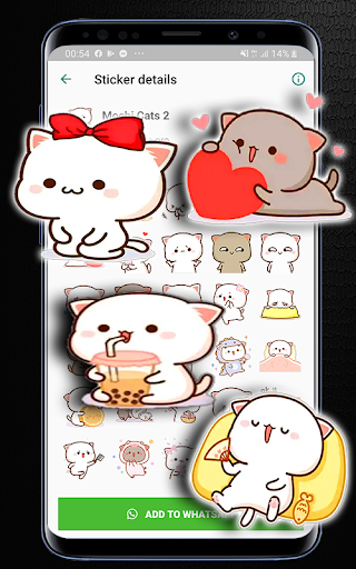 Mochi Peach Cat Stickers whats