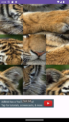 Cute Tiger Puzzle Screen 3