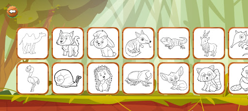Screenshot of Animal Coloring Book for Kids