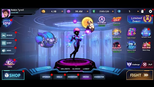 Cyber fighters MOD APK 1.11.76 (Unlimited Money) 1