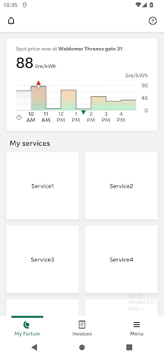 Android application Fortum screenshort