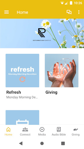 Android application REFORMATION MEMPHIS screenshort