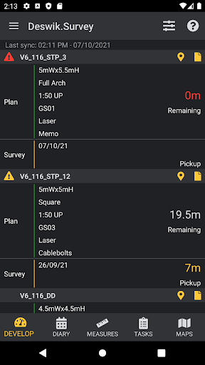 Android application Deswik.Survey screenshort