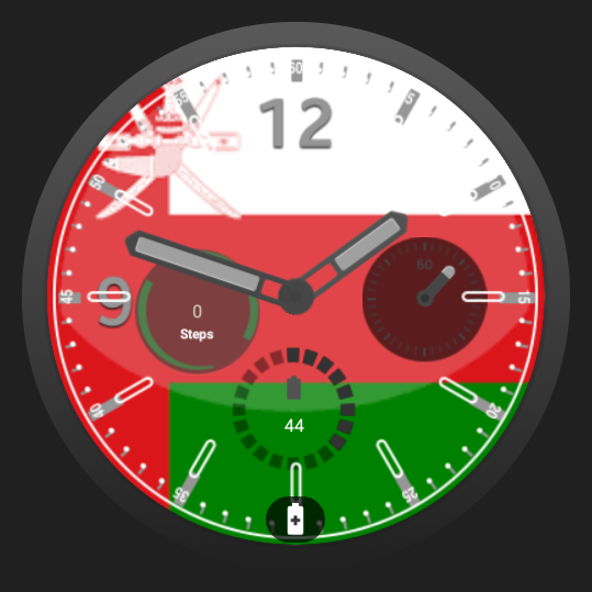Oman Flag Watchface - 1.0.0 - (Android)