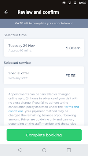Blue Moon Beauty Salon Screen 3