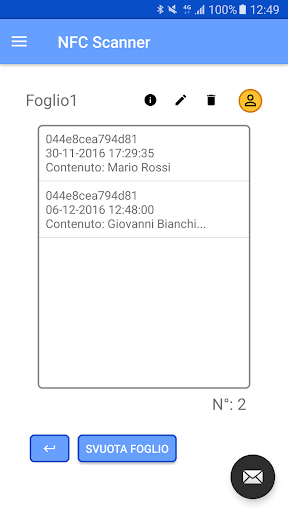 Vista previa de la aplicación