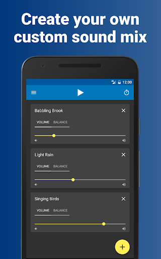 Android application Relaxing Sounds screenshort