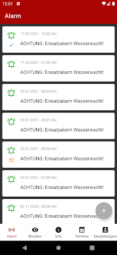 Android application Alarmruf112! screenshort