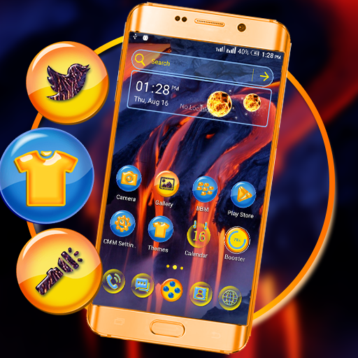 Volcano Hill Launcher Theme logo