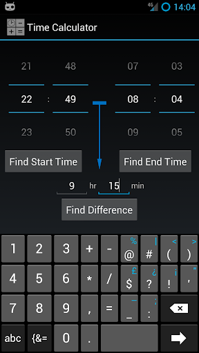 Time Calculator Screen 3