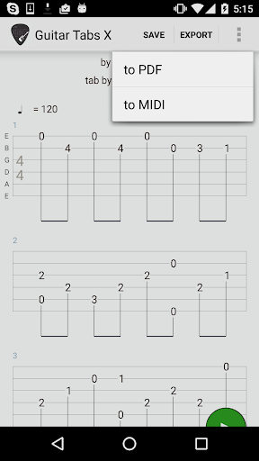 Guitar Tabs X Screen 2