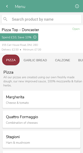 Pizza Top Doncaster Screen 2