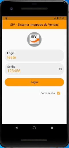 Android application Mobile SIV screenshort