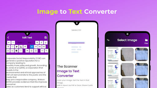Android application The Scanner screenshort