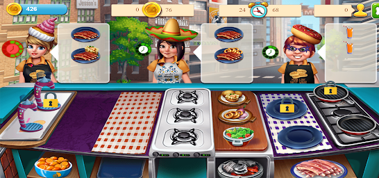 Cheerful Girls Cooking Games