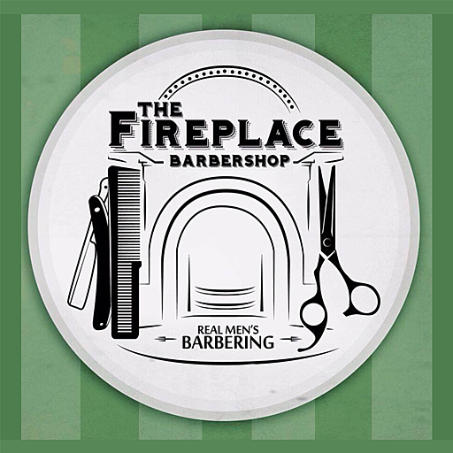 The Fireplace Barbershop logo