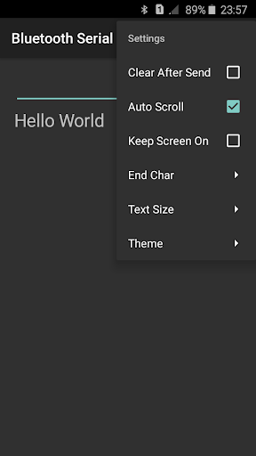 Bluetooth Serial Monitor Screen 3