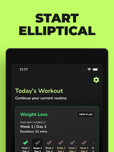 Screenshot of Start Elliptical: Workouts