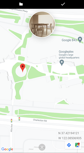 Android application Image Location Editor screenshort