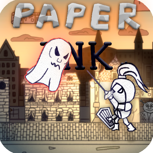 Paper, Ink - paper platformer logo