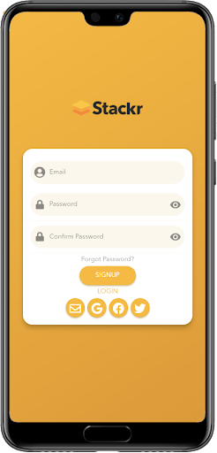 Android application Stackr screenshort