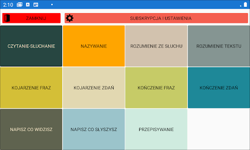 Android application Afapp Logopedia - Afazja screenshort