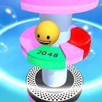 Emoji Helix Jump 2048