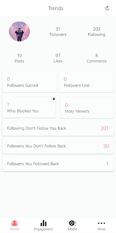 Follower Plus - Free Instagram Profile Analyzerのおすすめ画像1