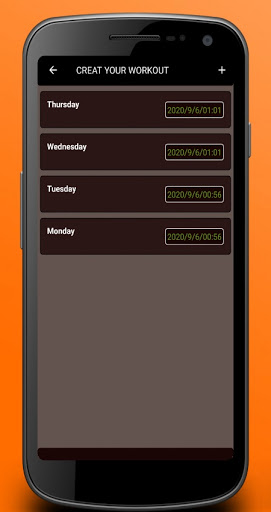 Workout plans Screen 3