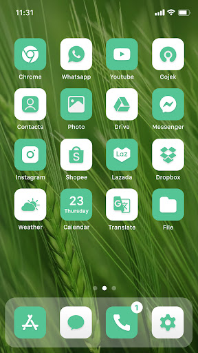 Wow Emerald White - Icon Pack Screen 2