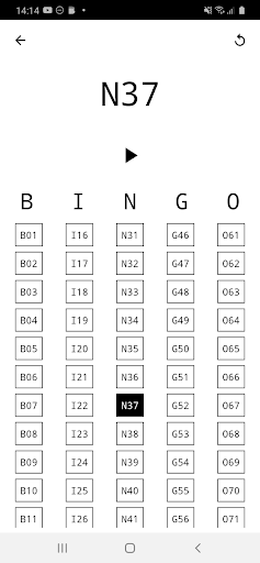 Bingo Screen 2