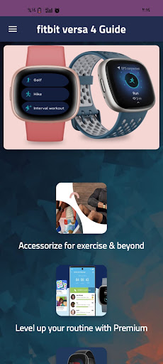 Android application fitbit versa 4 Guide screenshort