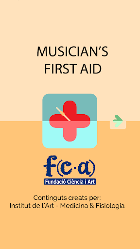 Android application Musician's First Aid - Català screenshort