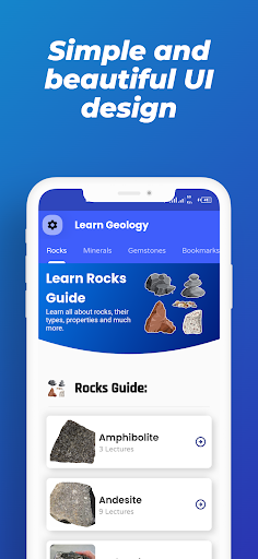 Screenshot of Rocks, Minerals, Crystal Guide
