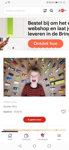 Android application Ekivita Edenred screenshort