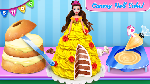 jogo de decorar bolo de boneca – Apps no Google Play