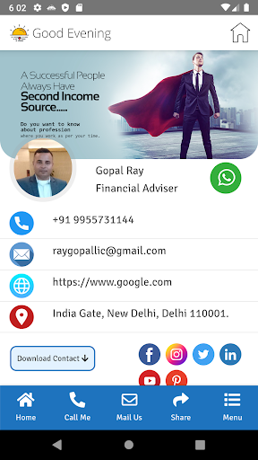 Android application Gopal Ray screenshort