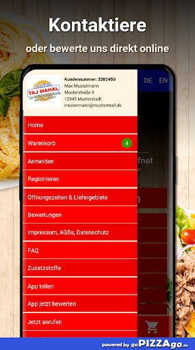 Pizzeria Taj Mahal Plauen Screen 3