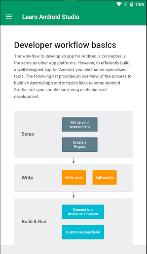 Screenshot of Learn Android Studio Offline