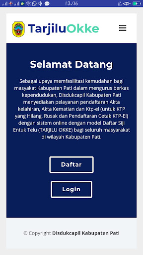 Android application Tarjilu Okke screenshort