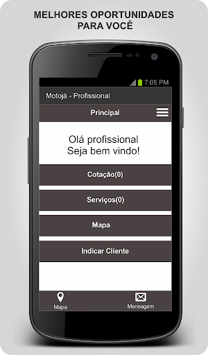 Android application MOTOJÁ - Profissional screenshort